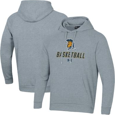 Under Armour Gray Basketball Rival Raglan Fleece Pullover Hoodie