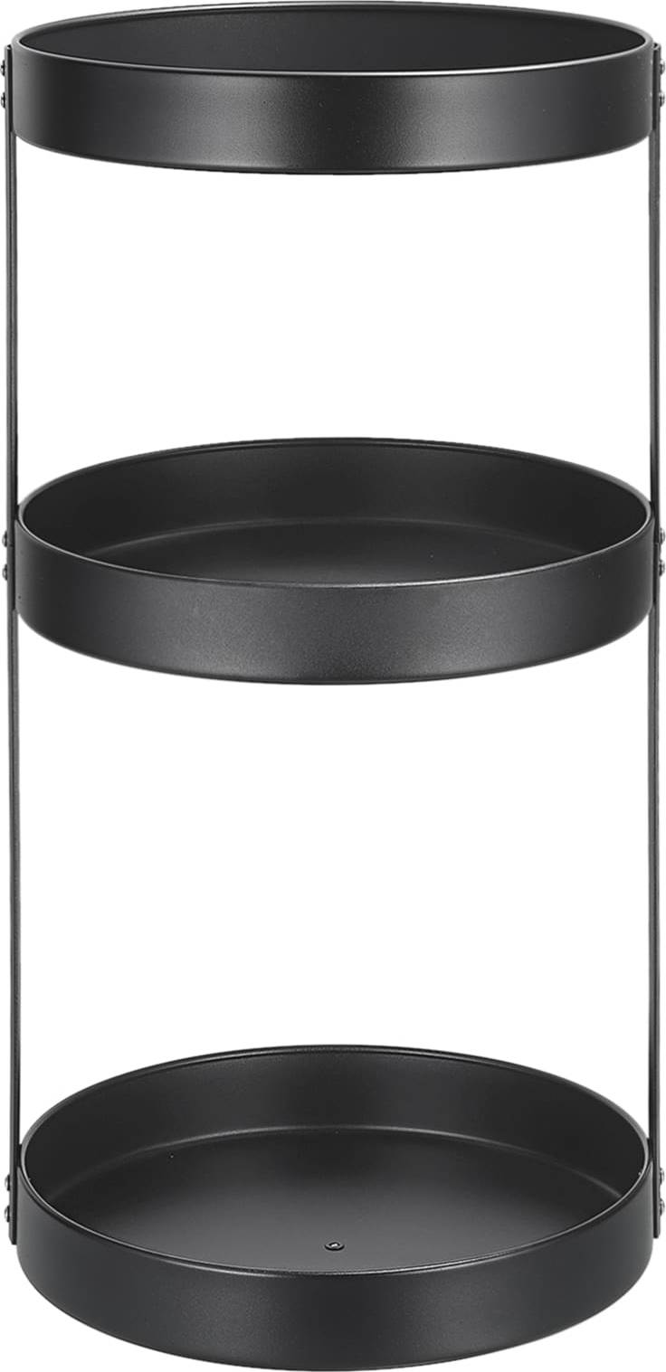 Lazy susan turntable Unique Bargains 3 Tier Lazy Susan Turntable 12 Inch Metal Spice Rack