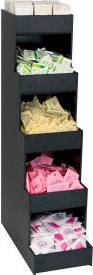 Dispense-Rite CTVH-5BT Condiment Organizer 5 Sections