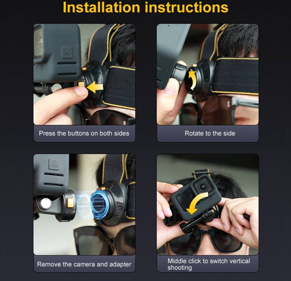 Camera Quick Release Head Strap GoPro12