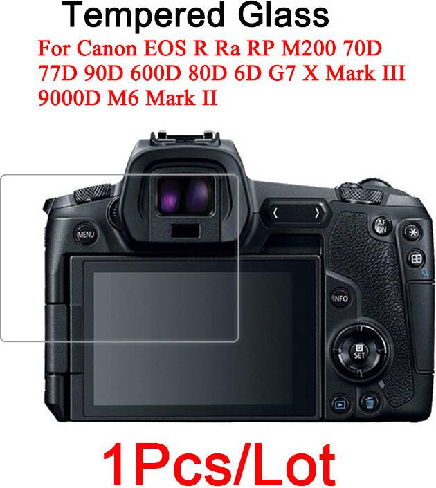 Canon eos r Tempered Glass Screen Protector Canon EOS R Ra RP M200 70D 77D 90D 600D 80D 6D R6II R6