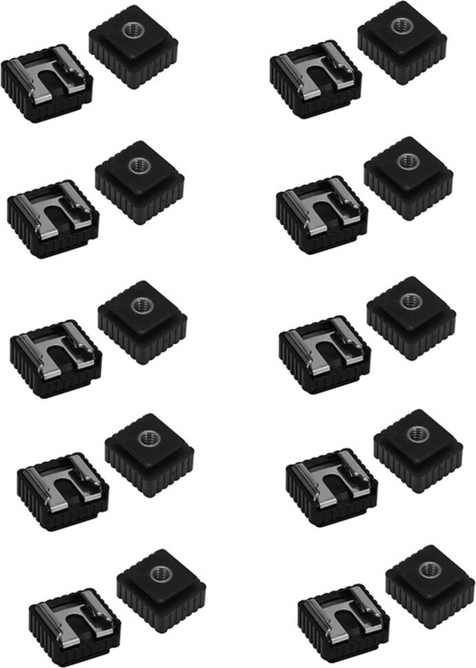 20Pcs Flash Hot Shoe Mount Adapter 1/4 Inch Thread