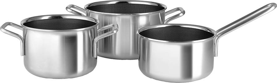 Eva trio grydesæt Eva Trio Multi Mosaic Ceramic Slip-Let Cookware Set 3 pcs