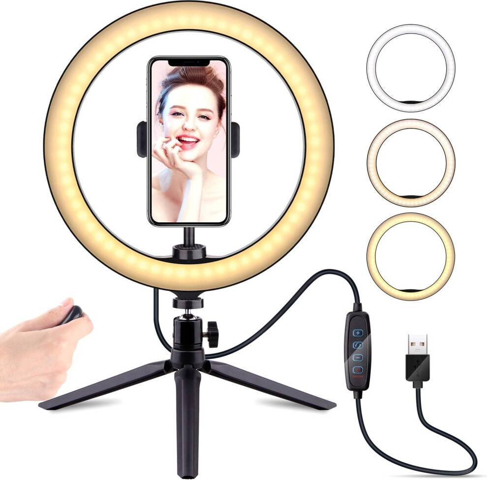 RGB Selfie Desktop Ring Light