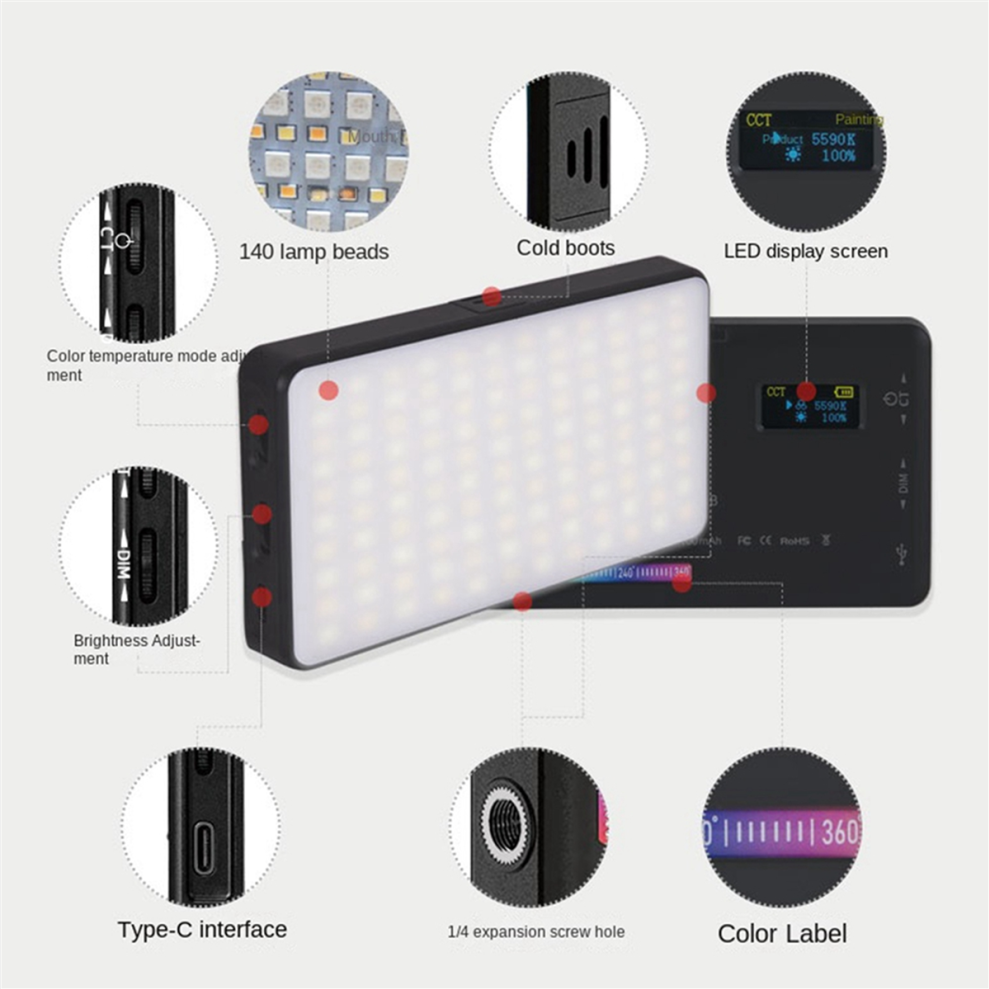 Handheld LED Lighting SLR Camera