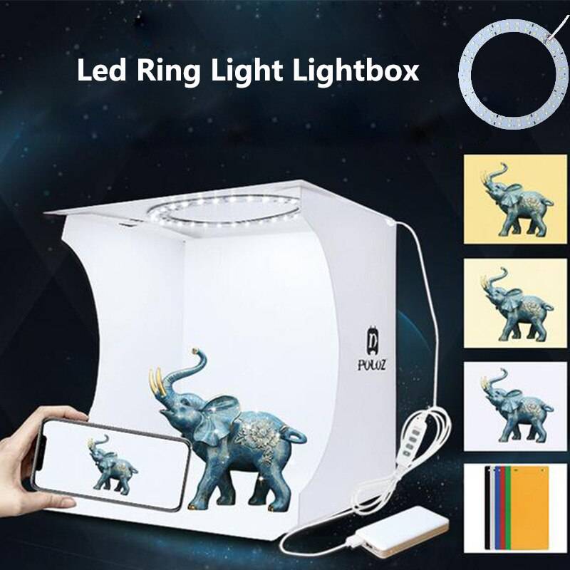 Led ring 20cm Mini LED Ring Lightbox Kit
