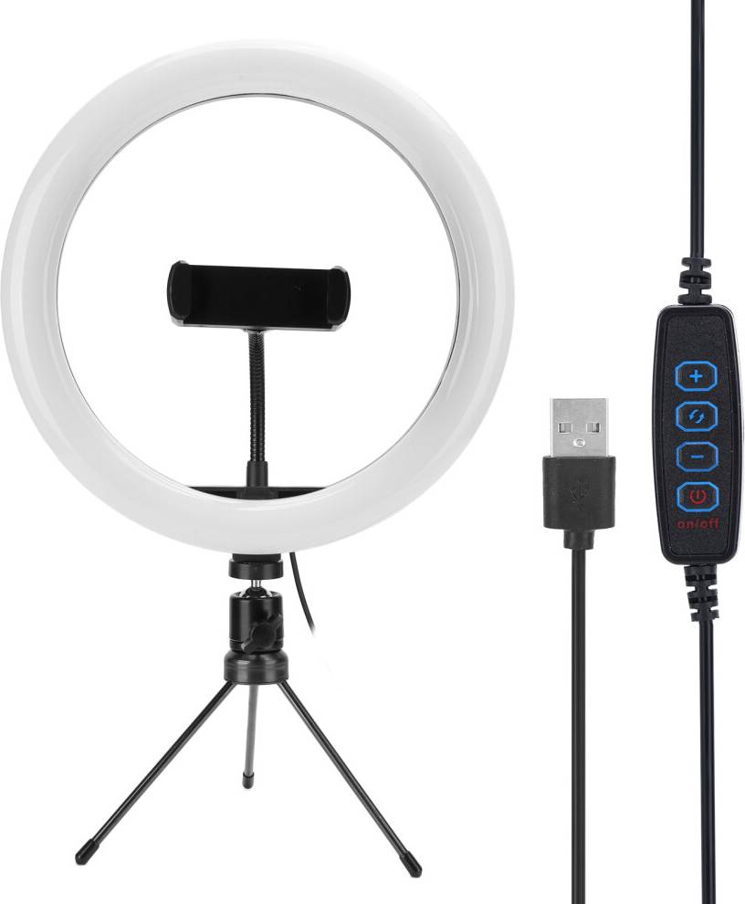 Selfie Ringlys Med Stativ LED