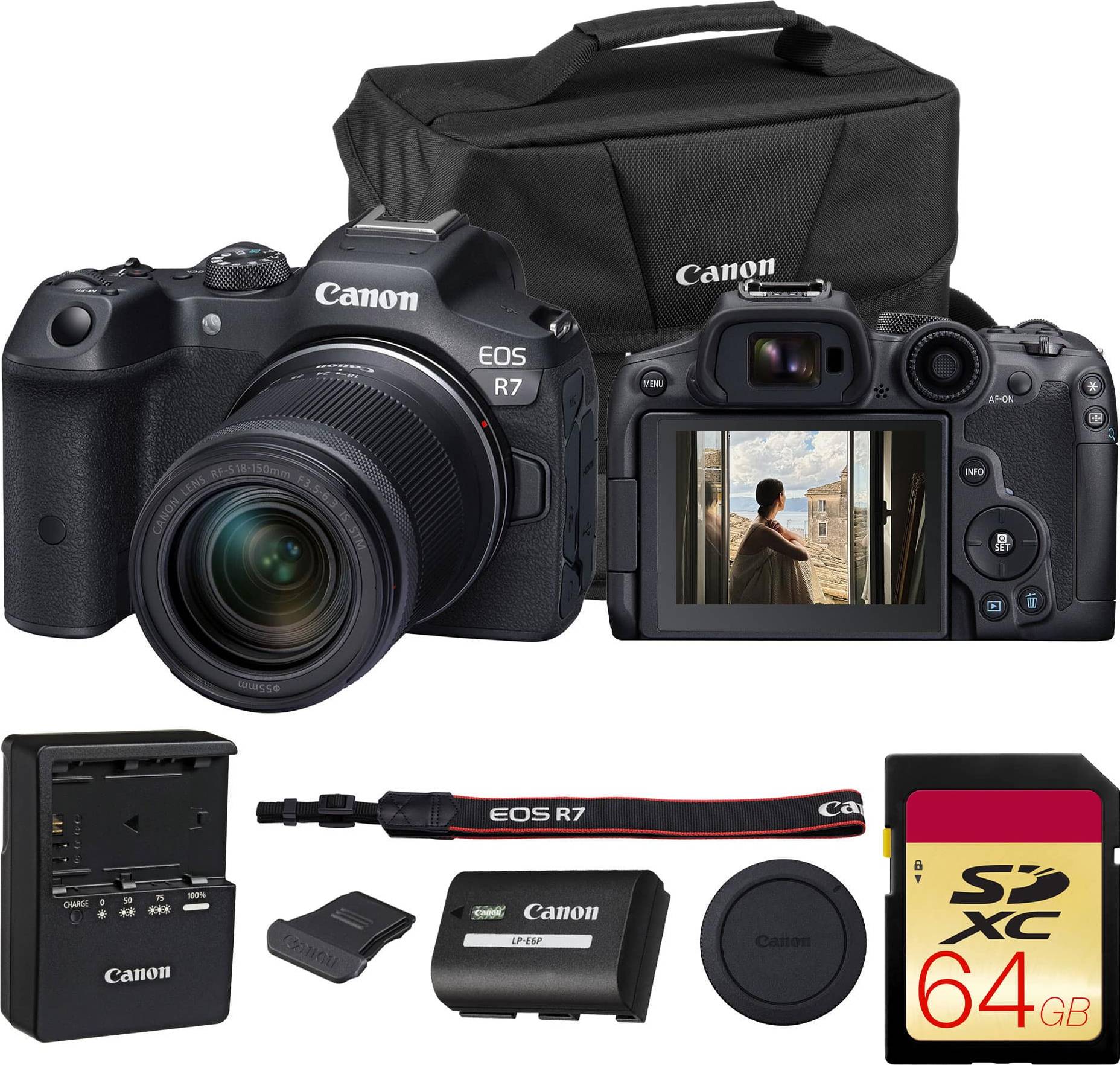 Eos r7 Canon EOS R7 Mirrorless Camera RF-S 18-150mm Lens Bundle