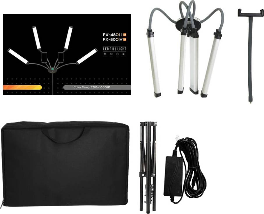 Studio arm Adjustable 360 LED Double Arm Fill Light Kit