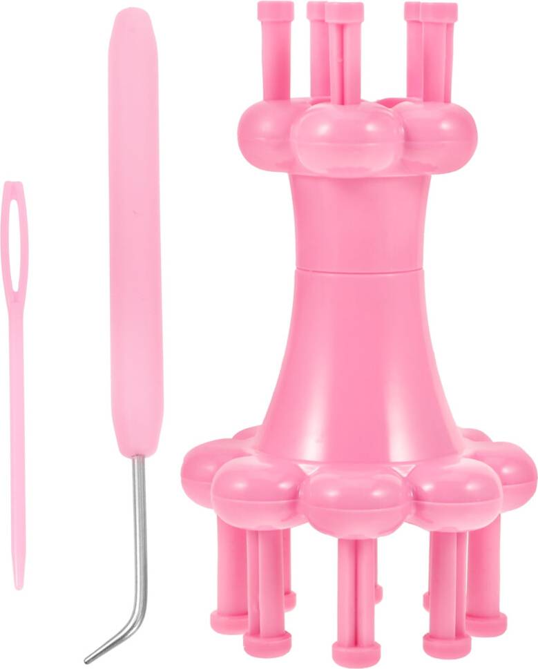 Knitting loom Pink Plastic Spool Knitter Set