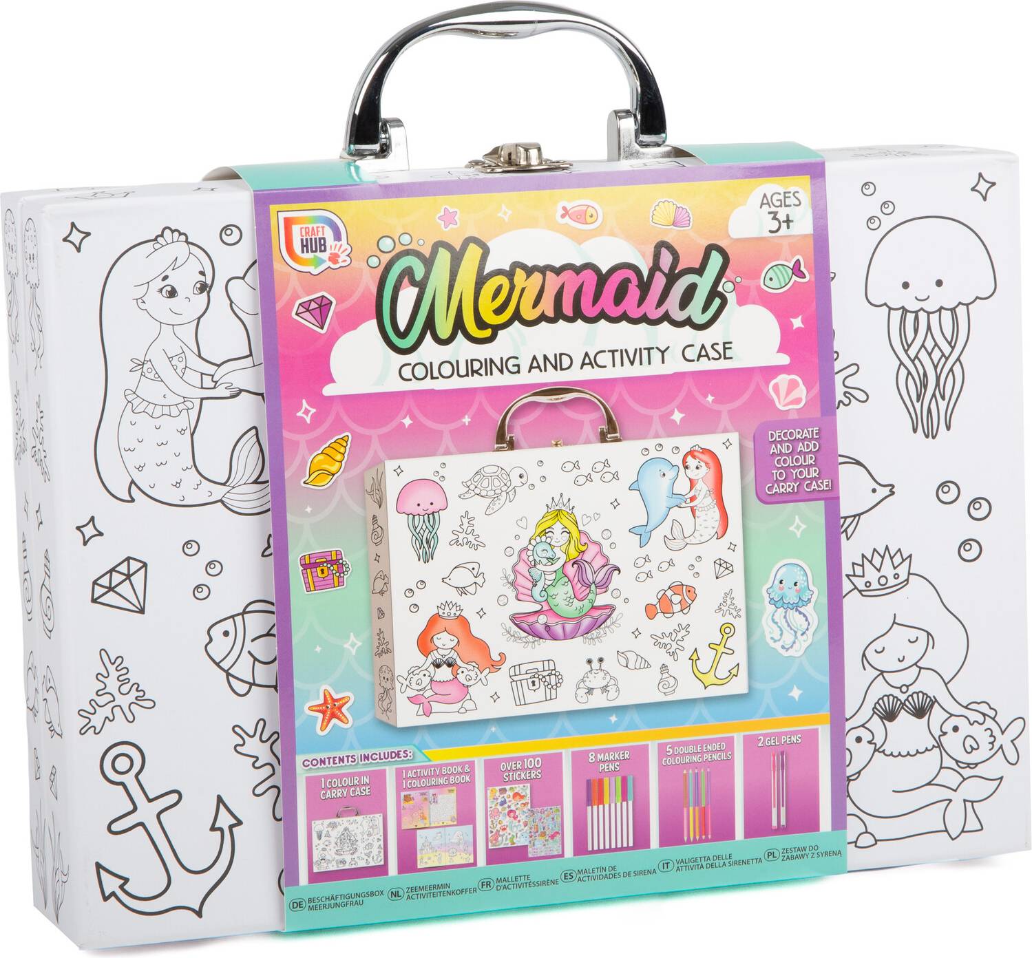 Mermaid Colouring Activity Case