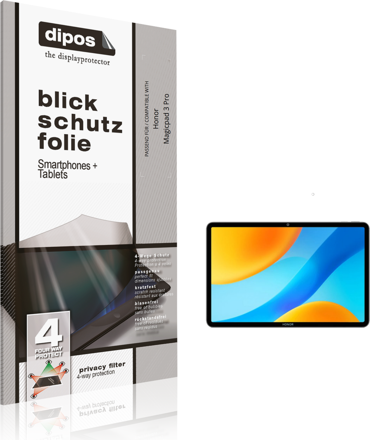 Dipos Honor Magicpad 3 Pro 4-Way Screen Protector