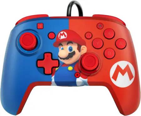 PDP Rematch Mario Wired Controller