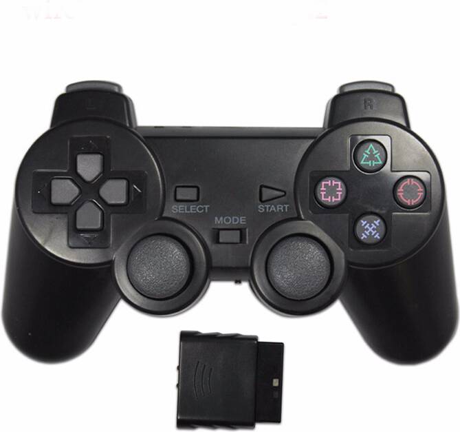 Maxpower Transparent Color Game Controller For Sony PS2 Wireless Gamepad