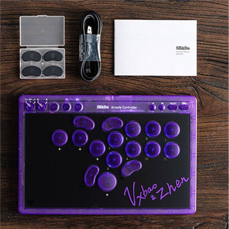8BITDO All-Button Arcade Controller - Transparent