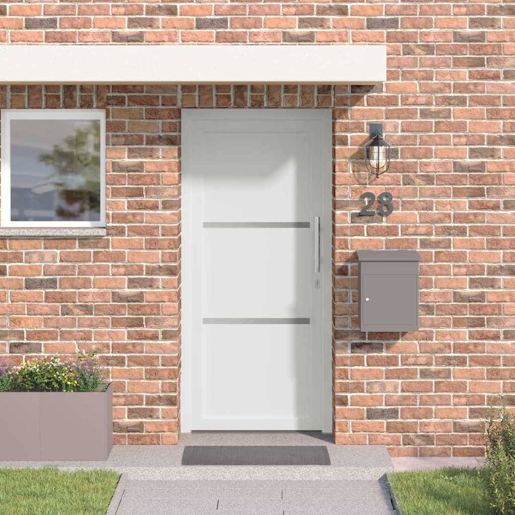 vidaXL Framdörr Vit PVC Innerdörr (x)