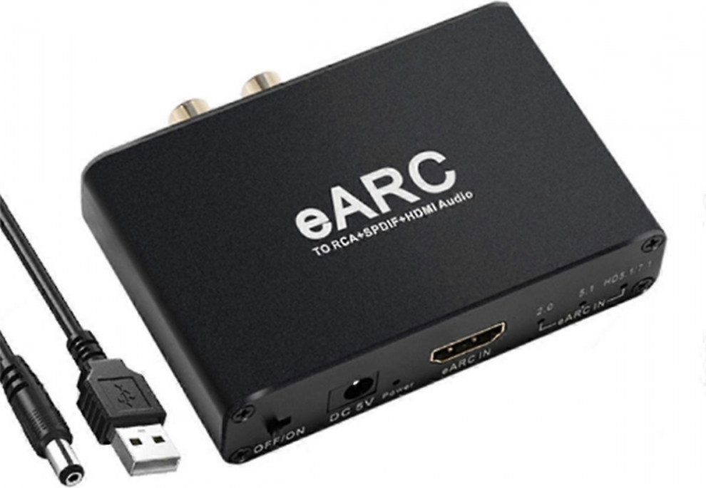 Dac audio EARC ARC Audio Extractor Adapter 192 kHz