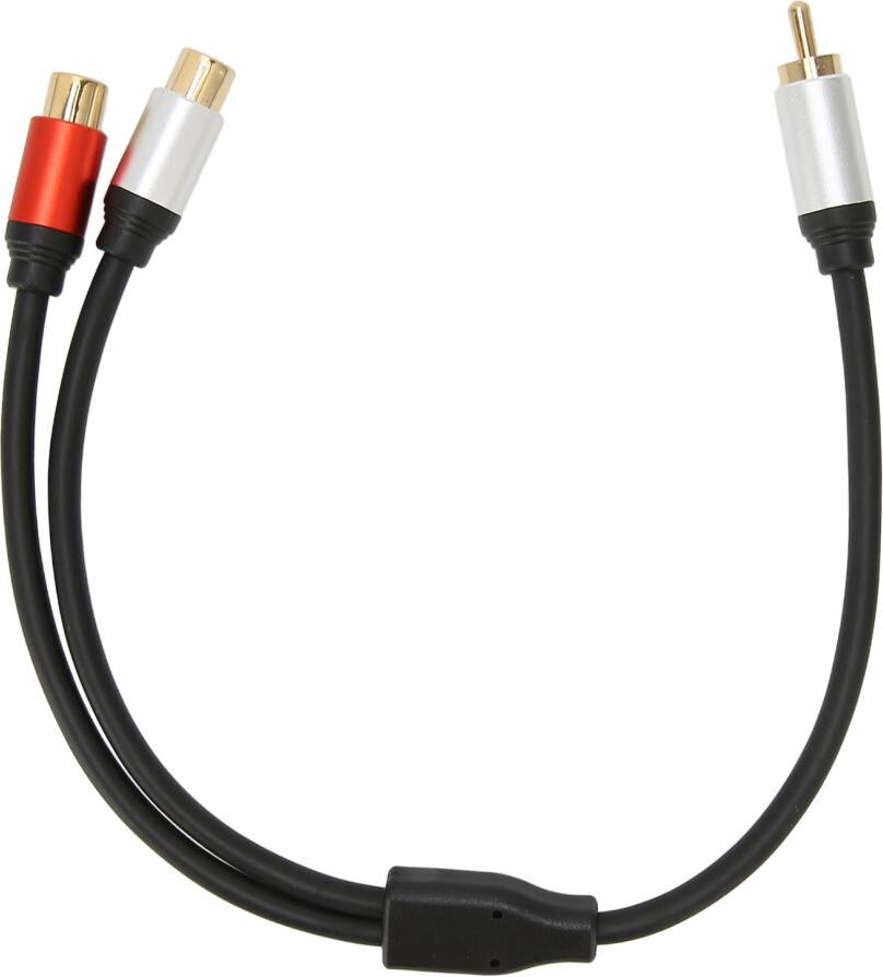 Audio Y Adapter Splitter Cable 1 Rca Male To 2 Rca Female Plug