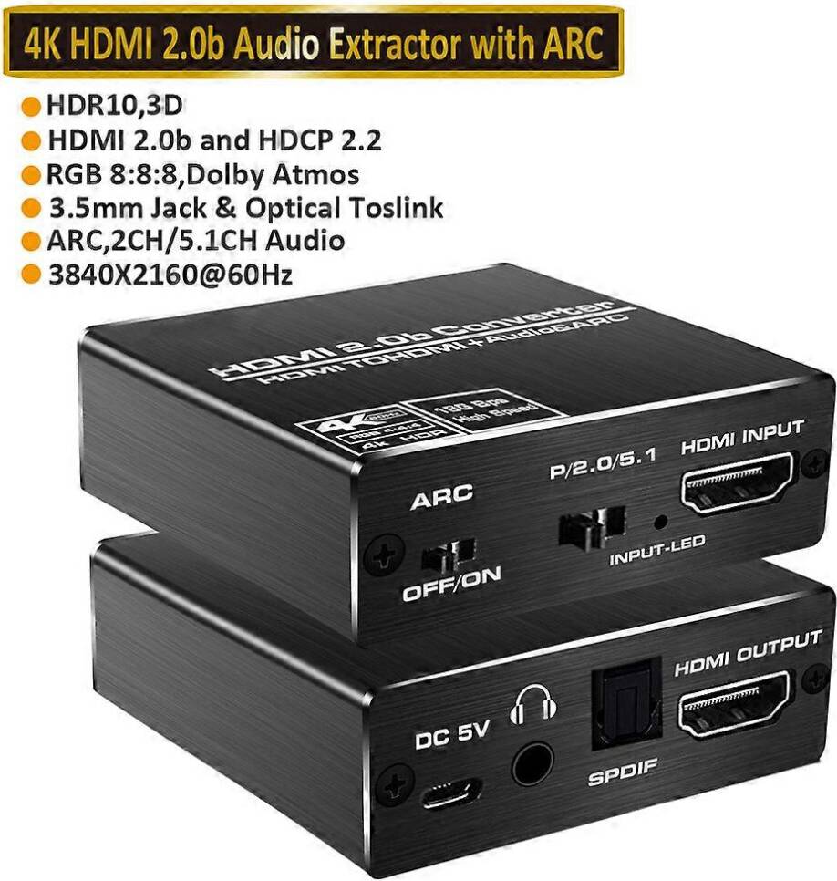 Hdmi extractor HDMI 2.0 Audio Extractor Adapter