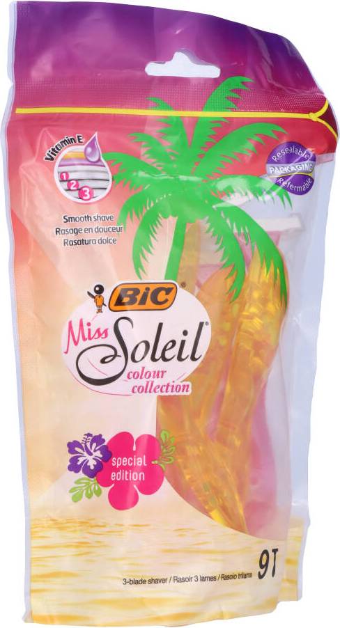 Bic Miss Soleil Colour Collection Razors 9 Stk