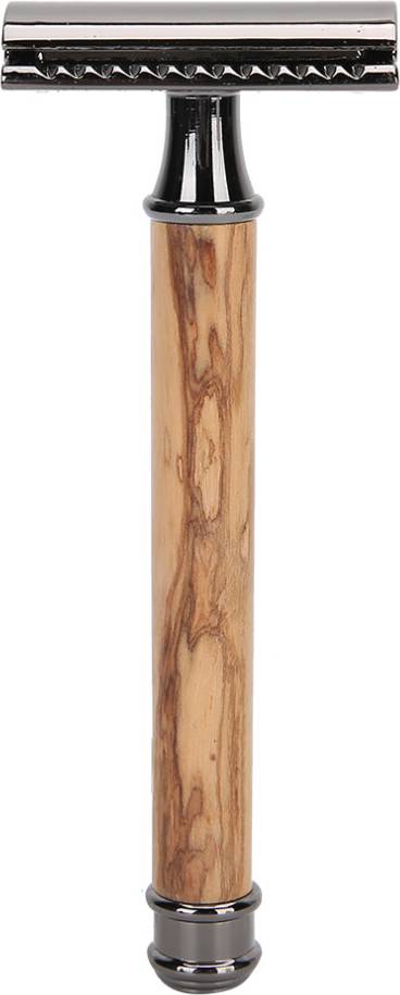 Open Tooth Comb Wooden Handle Razor