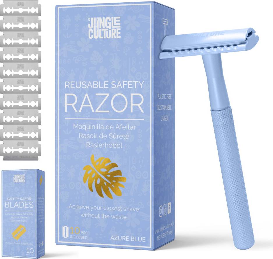 Jungle Culture Safety Razor Blue