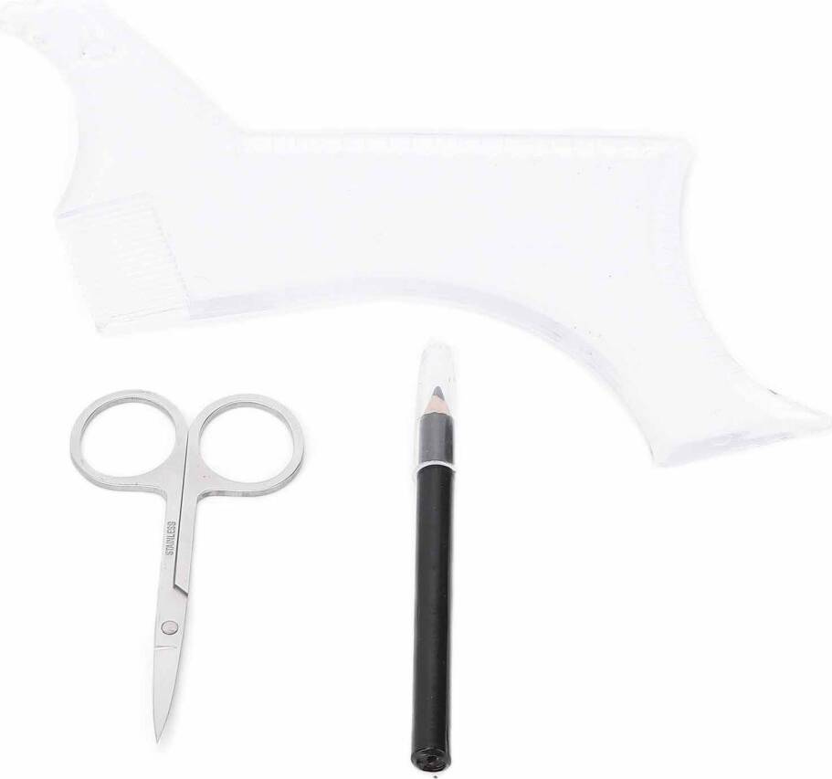 Transparent Beard Styling Tool Set