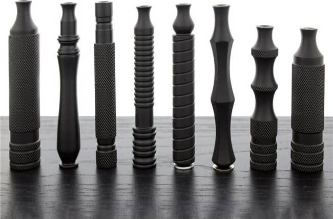 WCS Midnight Collection Stainless Steel Black Razor Handles 88B