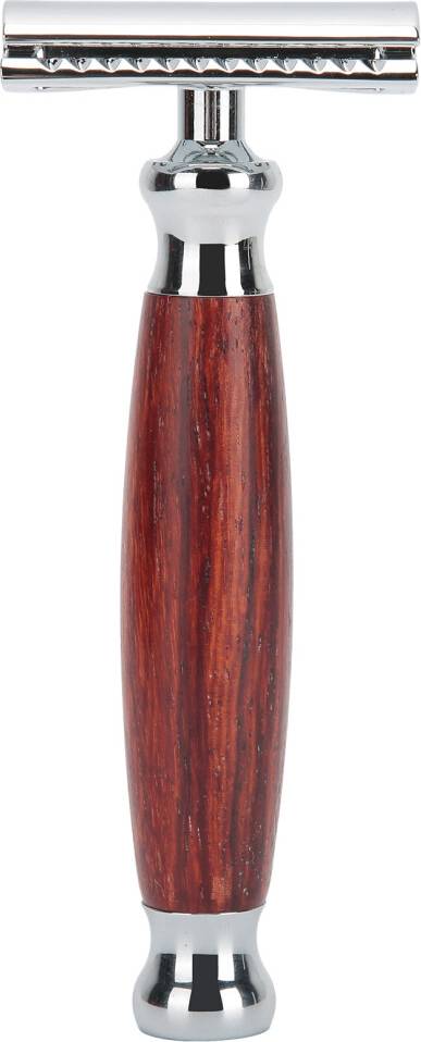 Wood Handle Safety Razor Closed Comb