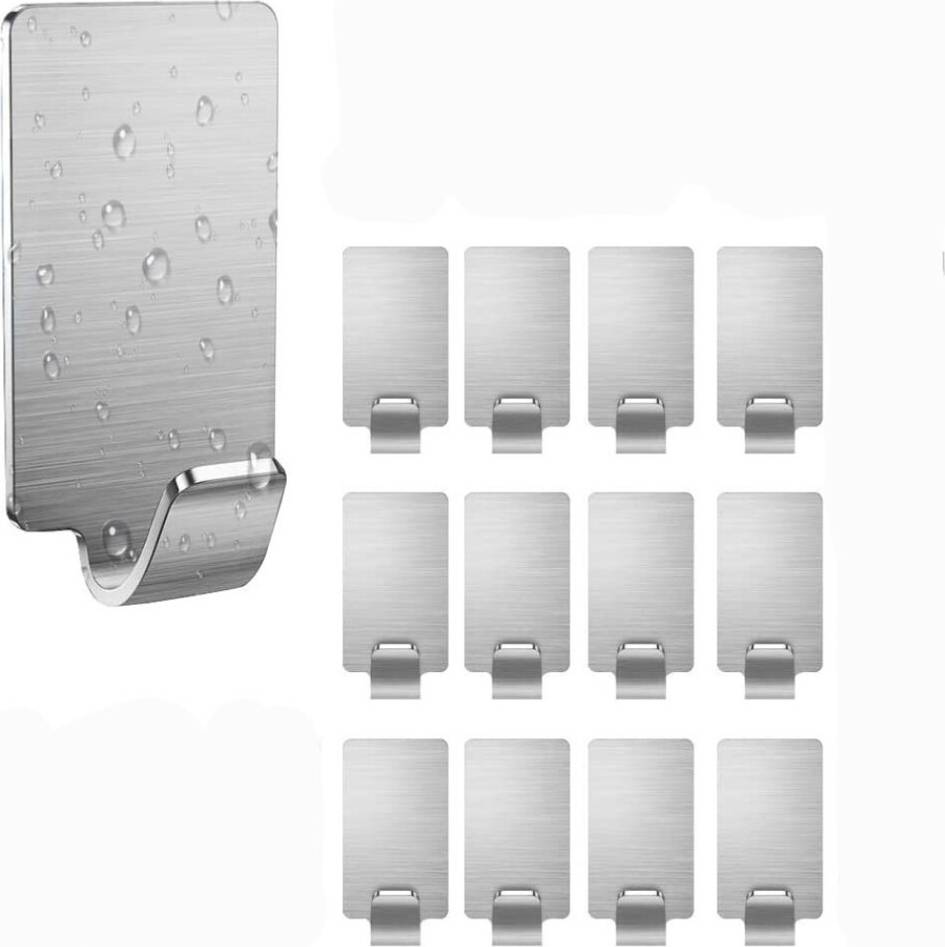 Double Hooks Design Stainless Steel Razor Holder
