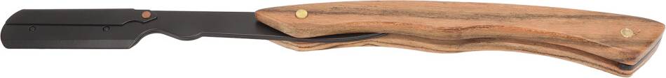 Vintage Style Straight Razor Mosaic Pin Wood Handle