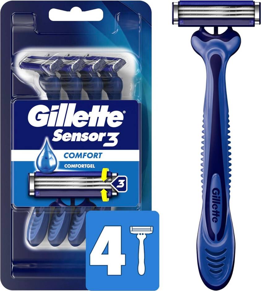 Sensor3 Smooth Shave Disposable Razor 4 Pack