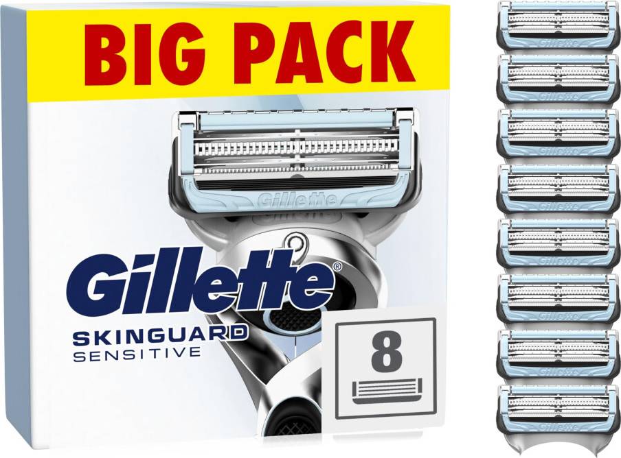 Gillette SkinGuard Sensitive Razor Blades Pack 8
