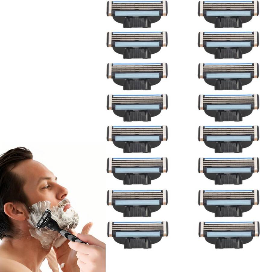 16 Pieces Mach 3 Razor Blades