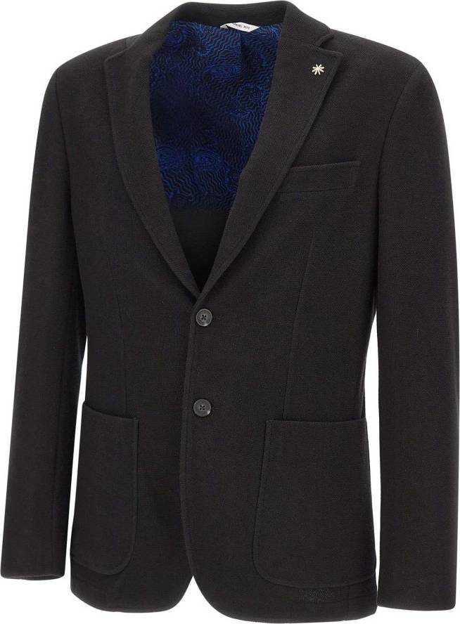 Manuel Ritz Single-Breasted Blazer Jakker - Sort