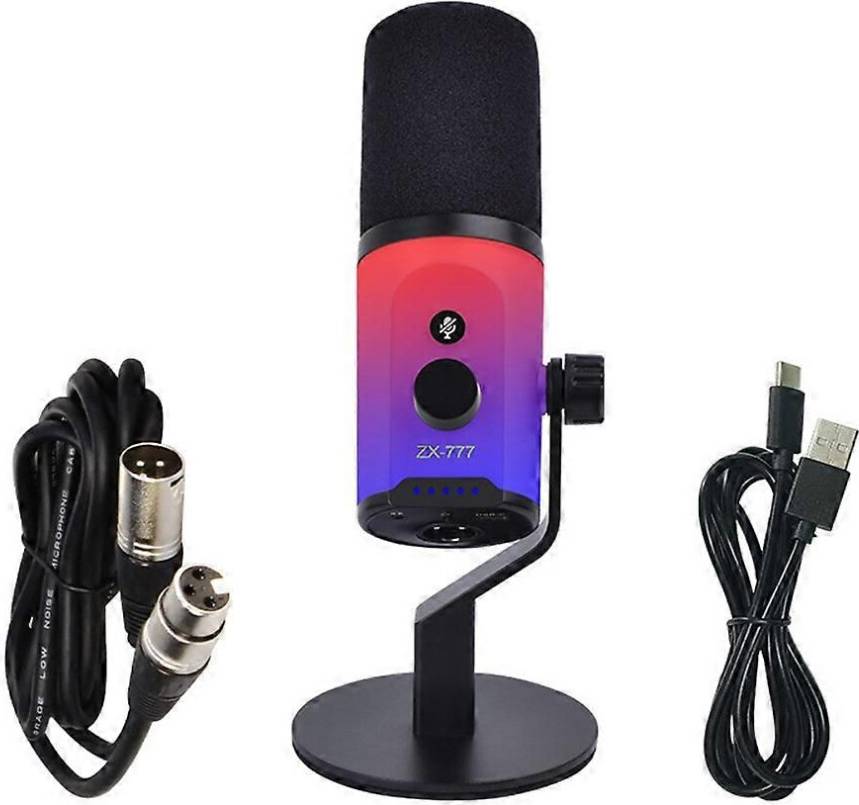 USB XLR RGB Dynamic Microphone