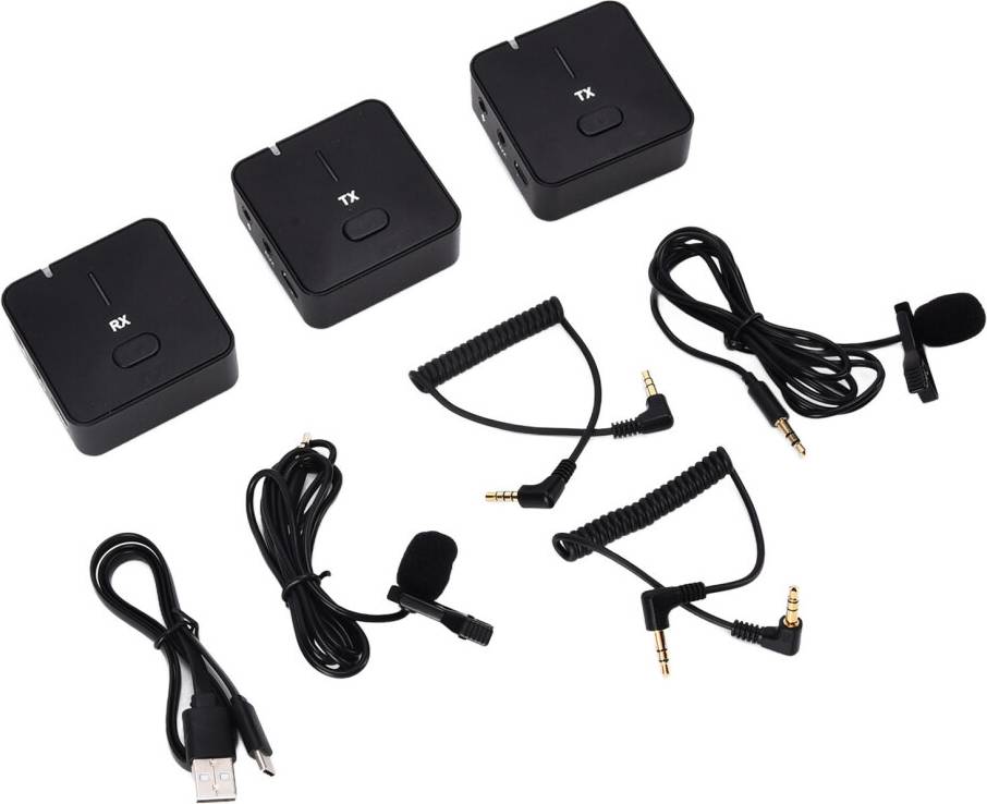 Microfono Lavalier Mini Wireless 48 kHz