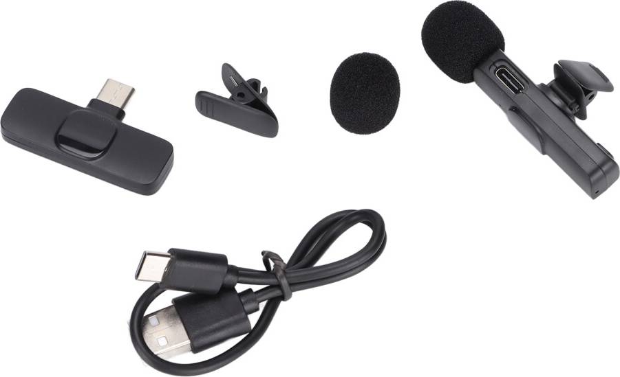 Wireless microphone lavalier Wireless Lavalier Microphone Rechargeable