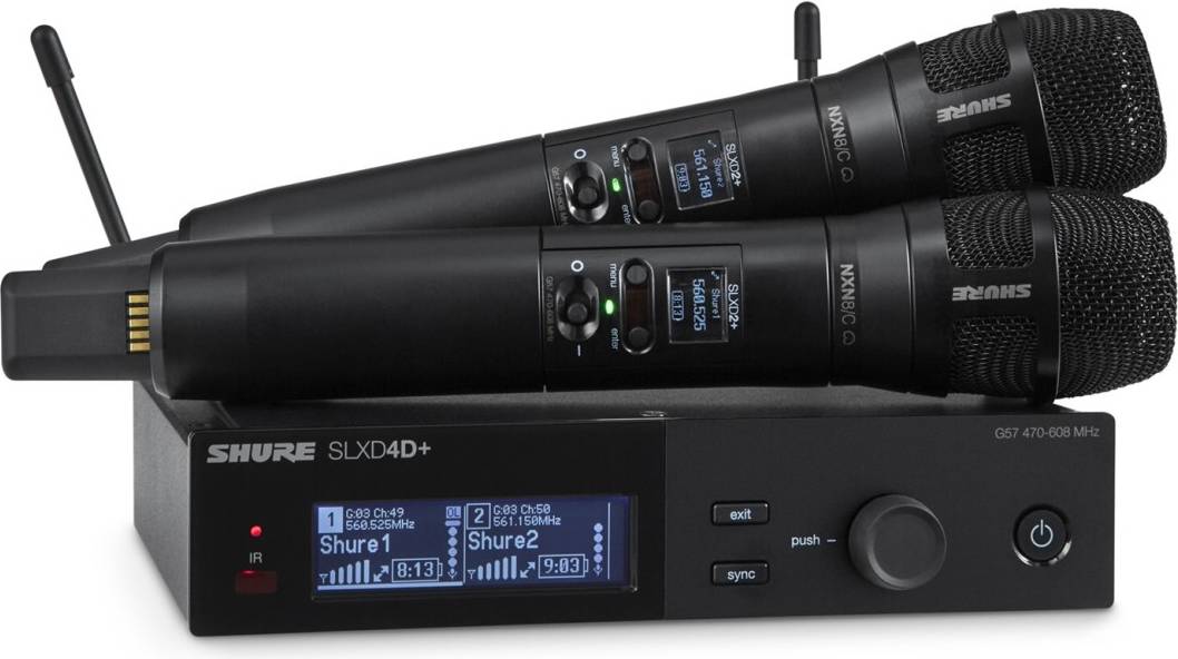 Shure slxd Shure SLXD+ Dual Wireless Handheld Microphone System