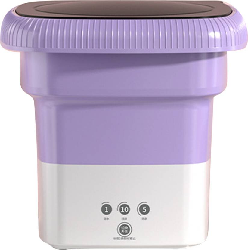 Portable Foldable Mini Turbo Washing Machine - Purple