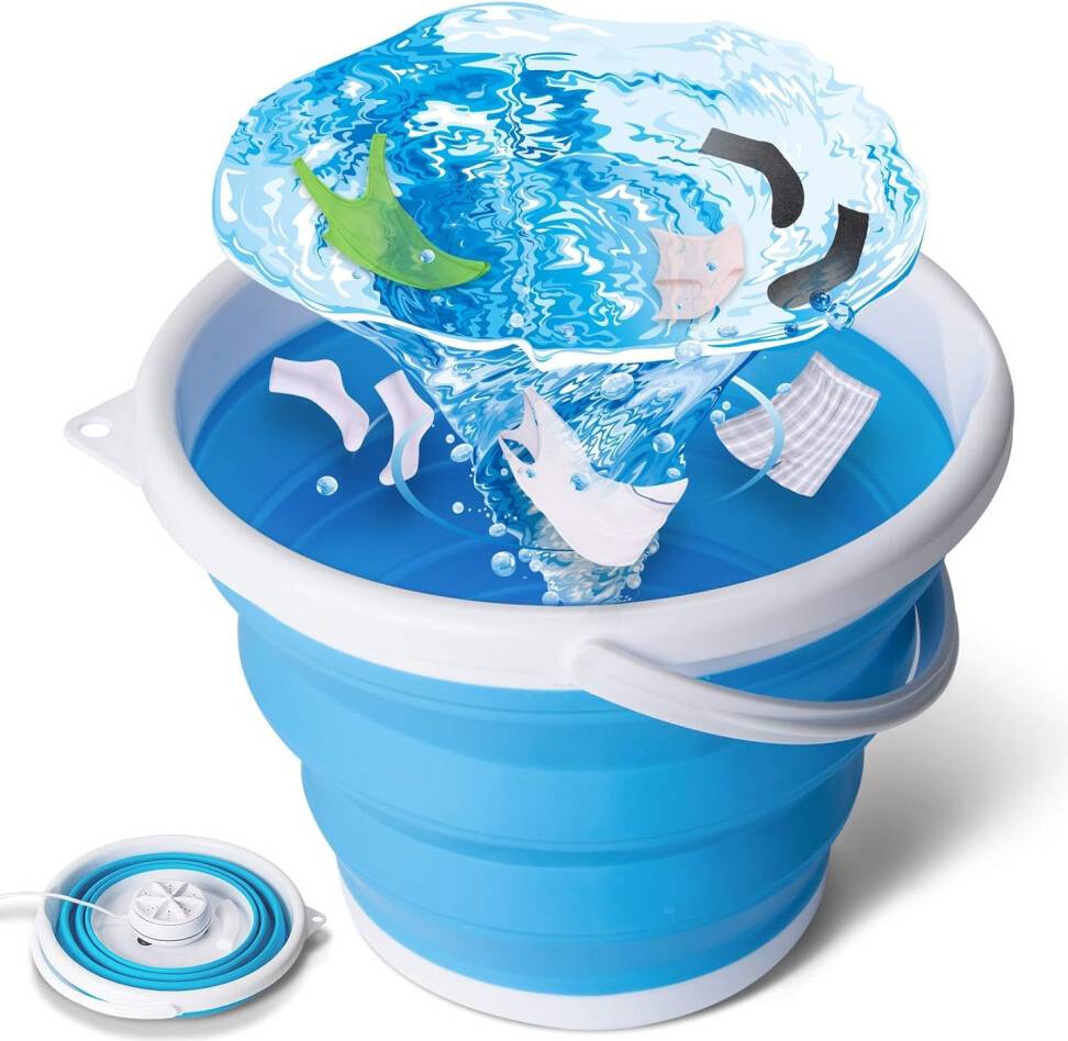 Compact Collapsible Portable Mini Washer