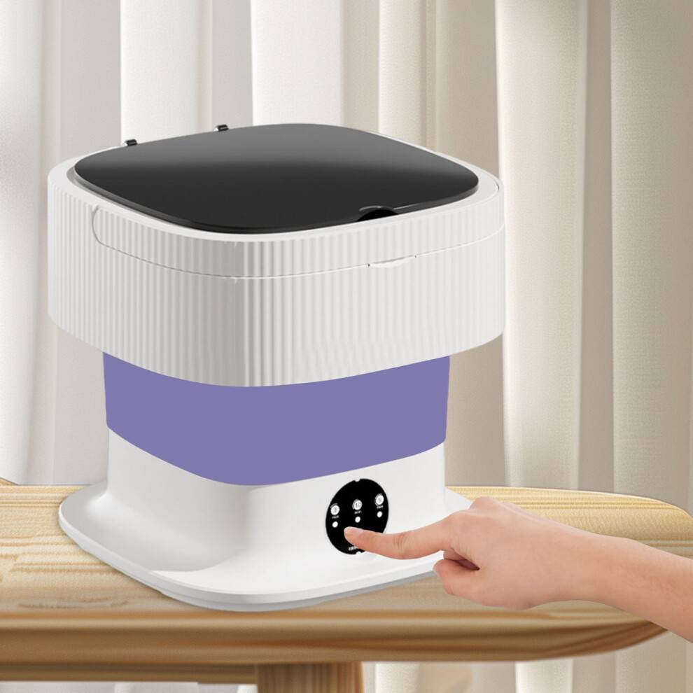 Portable Mini Foldable Washing Machine - White