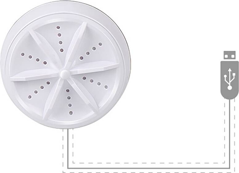 Mini Portable USB Washing Machine With Suction Cups