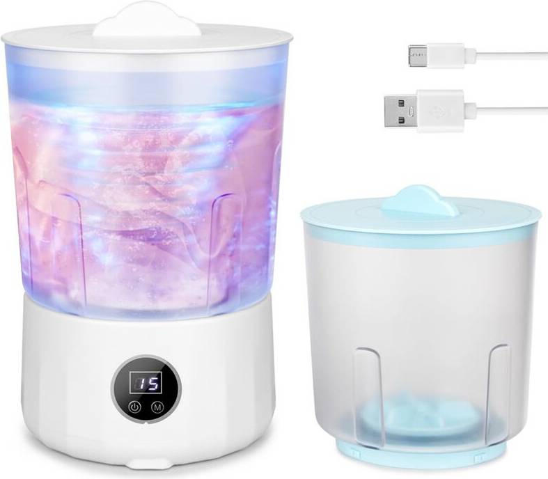 Rechargeable Dual-Bucket Washing Machine