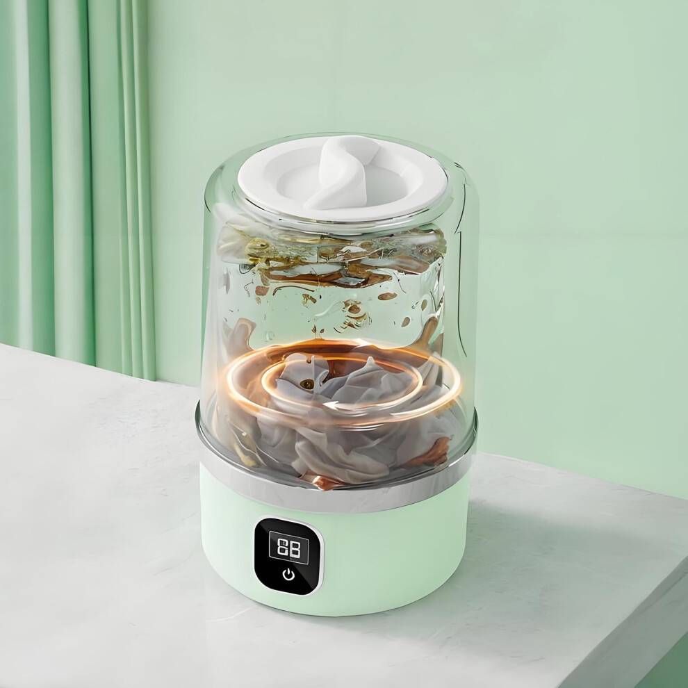 WZXPWT Mini Compact Portable Washing Machine - Green