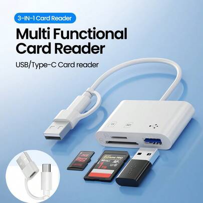 Shein USB 3.0 3-In-1 Card Reader Adapter