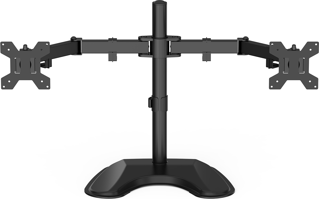 Vesa 100x100 desk mount Gamemax Dual LCD Computer PC Monitor Arm Mount