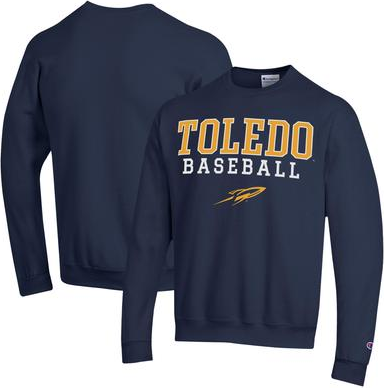 Champion Toledo Rockets Stack Baseball Pullover Sweatshirt - Navy