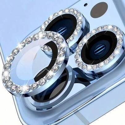 Shein Camera Lens Protector Rhinestone Glitter Front Lens Cap