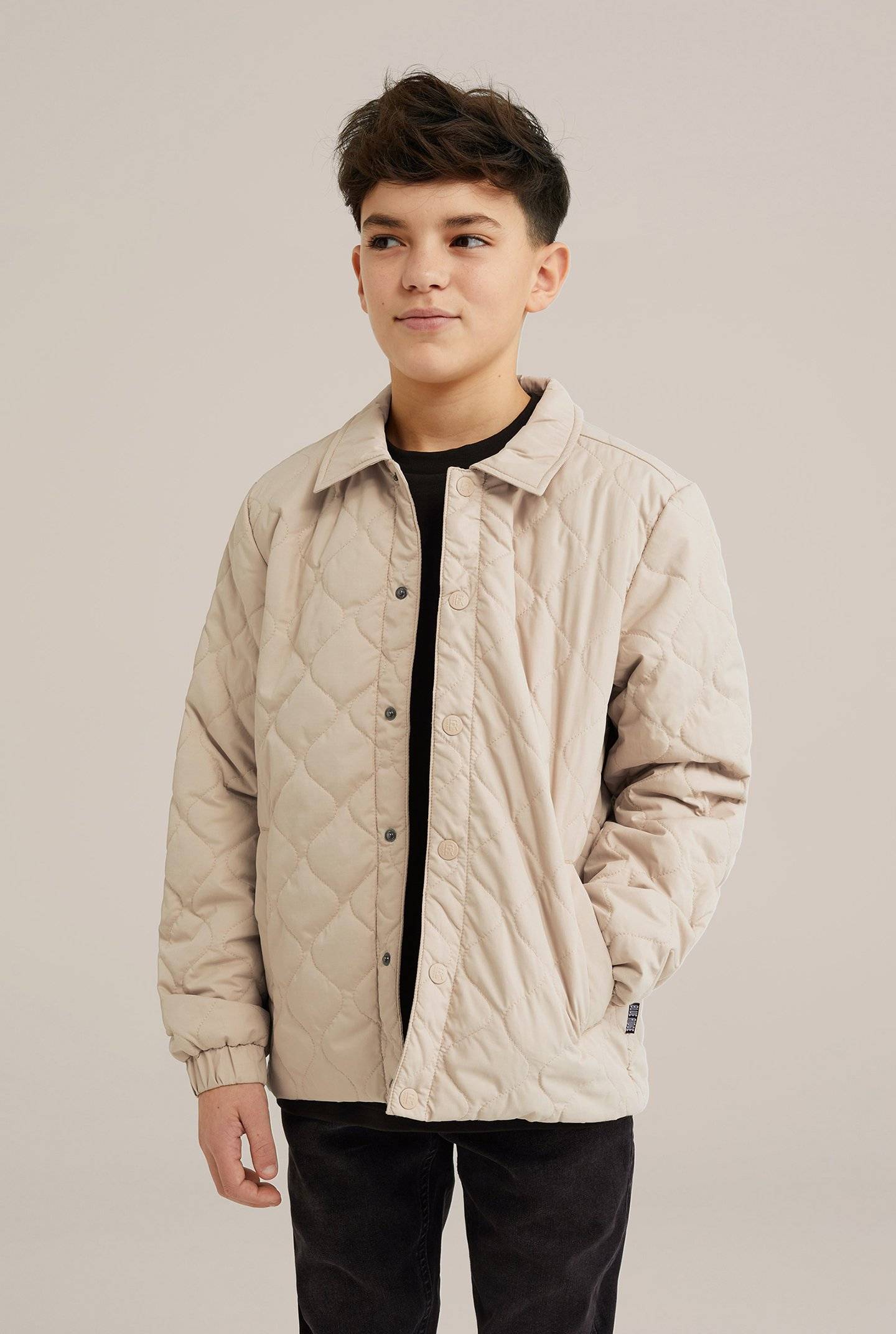 Jacket Normal Length Beige - Brown